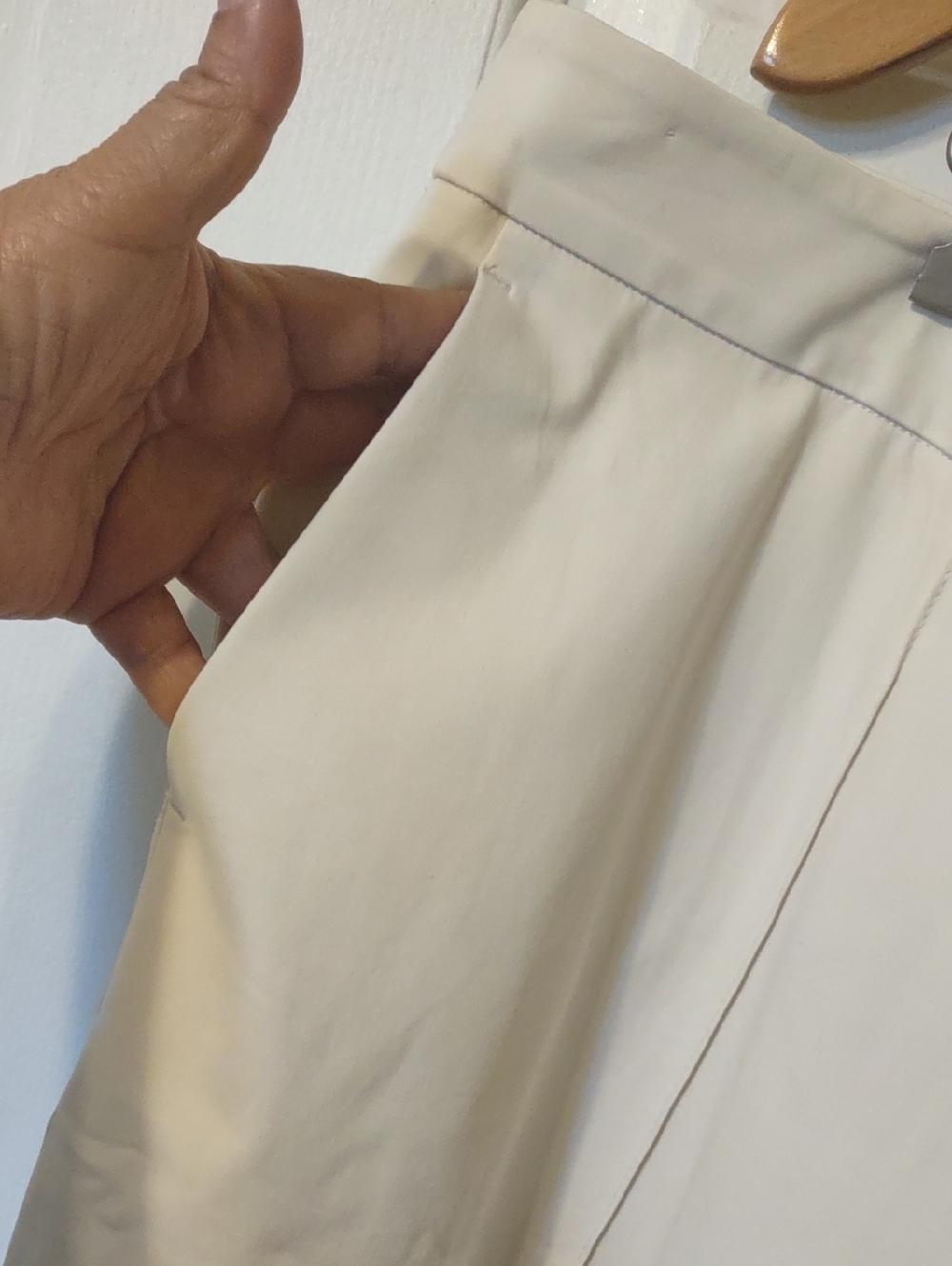Lafayette 148 New York Cream Straight-Leg Dress Trousers - Picture 5 of 10